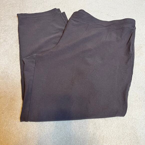 Eileen Fisher Washable Stretch Crepe Slim Ankle Pant System Brown 3X Plus VGUC - Picture 5 of 7